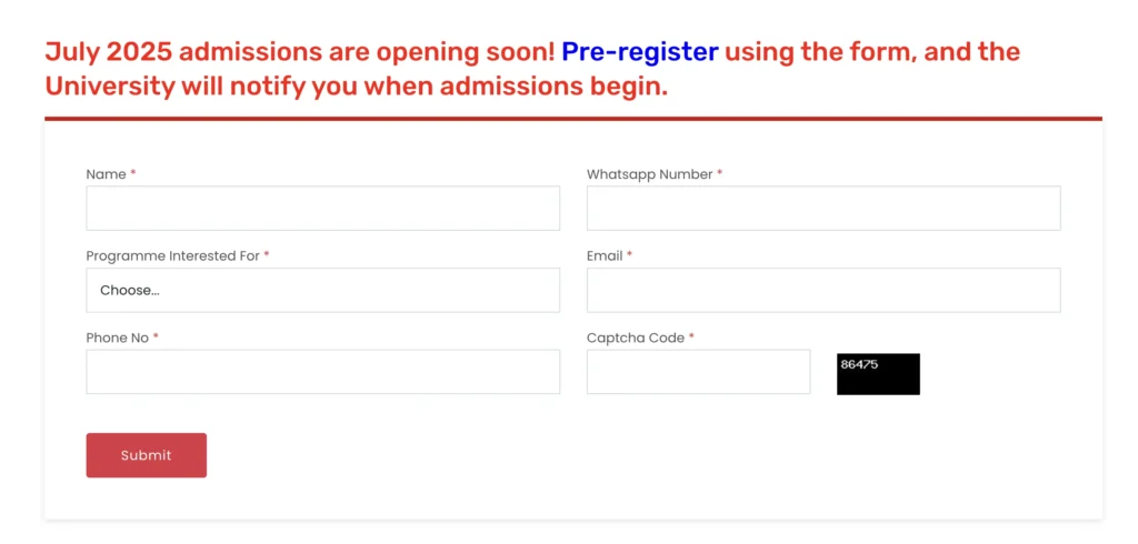 KKHSOU Pre-Registration
